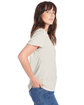 Alternative Ladies' Rocker Garment-Dyed Distressed T-Shirt vintage white ModelSide