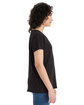 Alternative Ladies' Rocker Garment-Dyed Distressed T-Shirt black ModelSide