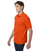 Hanes Adult EcoSmart Jersey Knit Polo orange ModelQrt