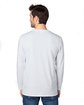 Threadfast Apparel Unisex Ultimate CVC Long-Sleeve T-Shirt silver ModelBack