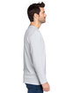 Threadfast Apparel Unisex Ultimate CVC Long-Sleeve T-Shirt silver ModelSide