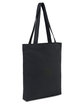 Gemline Aware Recycled Cotton Gusset Bottom Tote black ModelQrt