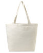 Gemline Aware Recycled Cotton Shopper Tote Bag With Interior Zip Pocket  