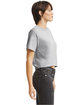 American Apparel Ladies' Fine Jersey Boxy T-Shirt heather grey ModelSide