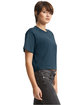 American Apparel Ladies' Fine Jersey Boxy T-Shirt sea blue ModelSide