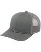 Pacific Headwear Trucker Snapback Braid Cap graphite ModelQrt