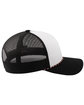 Pacific Headwear Trucker Snapback Braid Cap white/ blk/ blk ModelSide