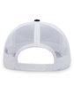 Pacific Headwear Trucker Snapback Hat navy/ white ModelBack