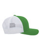 Pacific Headwear Trucker Snapback Hat kelly/ white ModelSide