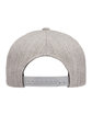 Flexfit Adult Wool Blend SnapbackCap heather grey ModelBack