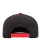 Flexfit Adult Wool Blend Snapback Two-Tone Cap black/ red ModelBack