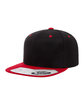 Flexfit Adult Wool Blend Snapback Two-Tone Cap black/ red ModelQrt