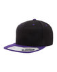 Flexfit Adult Wool Blend Snapback Two-Tone Cap black/ purple ModelQrt