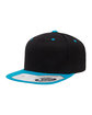 Flexfit Adult Wool Blend Snapback Two-Tone Cap black/ teal ModelQrt