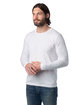 Alternative Unisex Long-Sleeve Go-To-Tee T-Shirt white ModelQrt