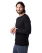 Alternative Unisex Long-Sleeve Go-To-Tee T-Shirt black ModelQrt