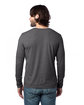 Alternative Unisex Long-Sleeve Go-To T-Shirt dark heathr grey ModelBack