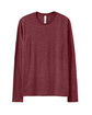 Alternative Unisex Long-Sleeve Go-To T-Shirt heather currant OFFront