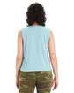 Alternative Ladies' Go-To CVC Cropped Muscle T-Shirt heather aqua ModelBack