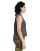 Alternative Ladies' Go-To CVC Cropped Muscle T-Shirt drk heather grey ModelSide