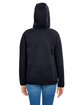 Under Armour Ladies' Hustle Full-Zip Hooded Sweatshirt black/ wht _001 ModelBack