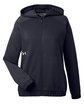 Under Armour Ladies' Hustle Full-Zip Hooded Sweatshirt black/ wht _001 OFFront