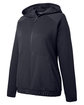 Under Armour Ladies' Hustle Full-Zip Hooded Sweatshirt black/ wht _001 OFQrt