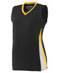 Augusta Sportswear Ladies' Tornado Jersey black/ gold/ wht ModelQrt