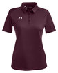 Under Armour Ladies' Tech Polo maroon/ wht _609 OFFront