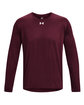 Under Armour Men's Team Tech Long-Sleeve T-Shirt maroon/ wht _609 OFFront