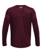 Under Armour Men's Team Tech Long-Sleeve T-Shirt maroon/ wht _609 OFBack