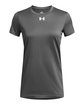 Under Armour Ladies' Team Tech T-Shirt cstl rck/ wh_025 OFFront