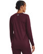 Under Armour Ladies' Team Tech Long-Sleeve T-Shirt maroon/ wht _609 ModelBack