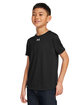 Under Armour Youth Tech Team T-Shirt black/ white_001 ModelQrt