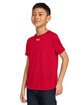 Under Armour Youth Tech Team T-Shirt red/ white _600 ModelQrt