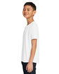 Under Armour Youth Tech Team T-Shirt wht/ md gry _100 ModelSide