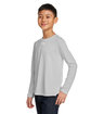 Under Armour Youth Tech Team Long-Sleeve T-Shirt md gr lh/ wh_011 ModelQrt