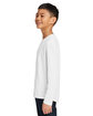 Under Armour Youth Tech Team Long-Sleeve T-Shirt wht/ md gry _100 ModelSide