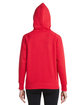 Under Armour Ladies' Rival Fleece Hooded Sweatshirt red/ white_601 ModelBack