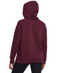 Under Armour Ladies' Rival Fleece Hooded Sweatshirt maroon/ wht _609 ModelBack