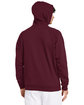 Under Armour Men's Rival Fleece Hooded Sweatshirt maroon/ wht _609 ModelBack