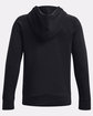 Under Armour Youth Rival Fleece Hooded Sweatshirt black/ white_001 ModelBack