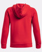 Under Armour Youth Rival Fleece Hooded Sweatshirt red/ white _600 ModelBack