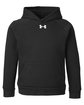 Under Armour Youth Rival Fleece Hooded Sweatshirt black/ white_001 OFFront