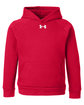 Under Armour Youth Rival Fleece Hooded Sweatshirt red/ white _600 OFFront