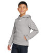 Under Armour Youth Rival Fleece Hooded Sweatshirt md gr/ wh_012 ModelQrt