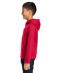 Under Armour Youth Rival Fleece Hooded Sweatshirt red/ white _600 ModelSide