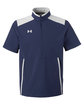 Under Armour Men's Motivate 3.0 Short Sleeve Half-Zip mid nvy/ wh _410 OFFront