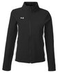 Under Armour Ladies' Rival Stretch Jacket blk/ wh/ wh_001 OFFront