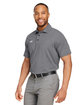 Under Armour Men's Destin Drive Striped Performance Polo black/ white_001 ModelQrt